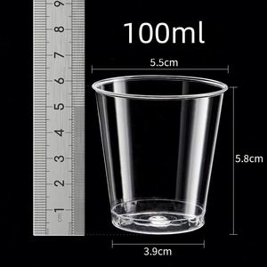 Vasos Desechables de Plástico de 1.5 Oz para Degustación de Whisky, Vino, Comida y Bodas, Transparentes, Promocionales - Product Image 2