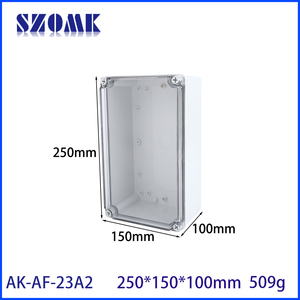 250x150x100 мм Ip67 Pc Abs пластиковая водонепроницаемая распределительная коробка Электрический корпус управления с сетчатой монтажной пластиной - Product Image 4