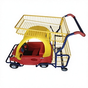 热销儿童购物车 |   带方向盘的趣味儿童超市购物车 - Product Image 4