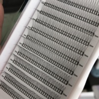Cils en Soie PBT Faits Main 2D 3D 4D 5D 6D 0.1mm Base Fine Courte Éventails Pré-faits Courbure C D Cils Méga Volume Vente en Gros