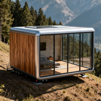 Maisons conteneurs Apple Cabin 20ft 40ft à assemblage rapide tout-en-un, design moderne, prêtes pour l'énergie solaire, multi-scénarios (hôtel, bureau, villa)