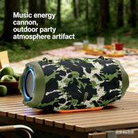 Altavoz XTRMM4, Altavoz Bluetooth Impermeable, Mini Altavoz Portátil para Fiestas, Subwoofer Portátil con Batería