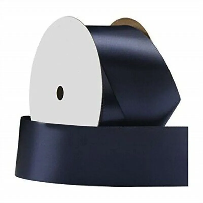 Factory wholesale custom 100 yards per roll 100% polyester single face double faced silk ribbon tape satin ribbon tape