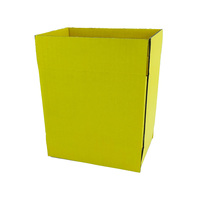 Boîte d'expédition pliante en carton ondulé, forme personnalisée, avec logo en relief, pelliculage mat, matériaux recyclés, emballage plat, découpe sur mesure