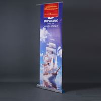 Rétractable pas cher large Base enrouler bannière support affichage au sol 85*200 affiche support enrouler bannière