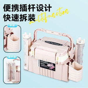 DIAOHAAHA Fishing Storage Box Portable Rod Holder Multi-Purpose Lure Fishing Box With Cup Holder For <b>Outdoor</b> Use - Product Image 5