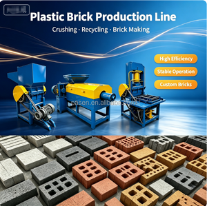 Macchina Industriale per Mattoni in Fibra di Cocco, Linea di Produzione Mattoni in Plastica, Macchina per Mattoni in Polvere Minerale per Fabbriche di Mattoni - Product Image 2