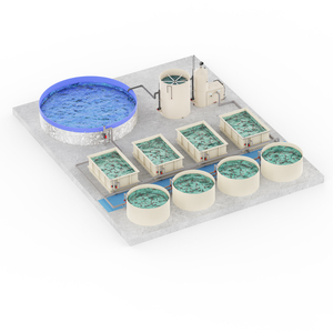 Ad alta densità di pesce di allevamento Base rotondo o quadrato in plastica PVC acquario per Tilapia per uso agricolo - Product Image 6