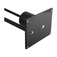 Porte-brosse de nettoyage en métal unique noir de haute qualité Tube carré Design support de rouleau de papier toilette moderne pour cuisine salle de sport utilisation hôtel