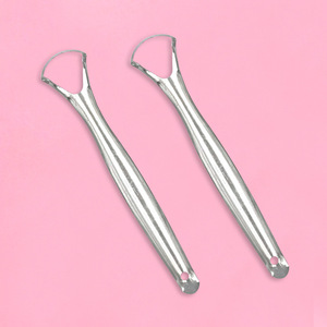 Raspador de Lengua Reutilizable de Acero Inoxidable, Cepillo Limpiador de Lengua y Herramienta para Eliminar el Mal Aliento - Product Image 1