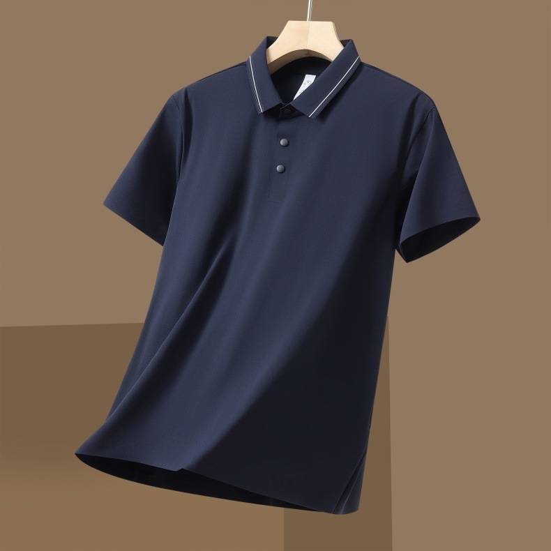 Polo E-fish en azul marino