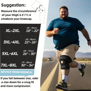 Genouillère de protection sportive réglable anti-collision, extra large, protection professionnelle, nylon/spandex, légère - Product Image 6