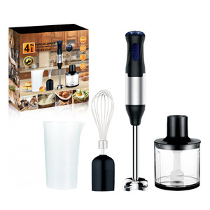 Batidora de mano con batidor de alambre, doble cuchilla, eléctrica de 110V para mezclar y picar alimentos para bebés - Product Image 3