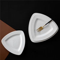 Vaisselle de Restaurant à chargeur plat, assiettes en porcelaine blanche