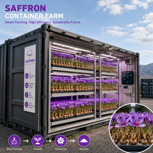 Système CVC à flux d'air optimisé pour la réduction <span class=keywords><strong>de</strong></span> la consommation d'énergie, conteneur mobile pour la culture du <span class=keywords><strong>safran</strong></span> en agriculture verticale toute saison - Product Image 1