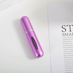 <b>Mini</b> 5Ml Aluminum Glass Atomizer Empty Travel <b>Spray</b> Refillable Fine Mist <b>Spray</b> <b>Bottle</b> Custom Color Custom Logo Essential Oils - Product Image 2