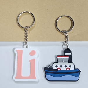 Sublimation <b>Blanks</b> Customized Promotional Cute Soft PVC Rubber Key <b>Ring</b> Key Chain Keychain, Rubber Keyring, Silicone Key Chain - Product Image 6