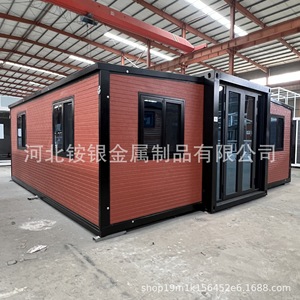 Casa contenedor expandible de doble ala para exportación, casa integrada de acero de color de 20 y 40 pies, villa móvil resistente a terremotos - Product Image 6