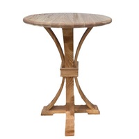 Nouveau design table de bar ronde en bois massif pour jardin extérieur, mariage, banquet, fête, événement