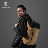 Mochila Escolar Coreana con Diseño Geométrico, con Cierre, Resistente a Impactos y al Agua, para Portátil, Gran Capacidad, Ligera