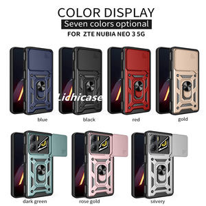 Lichicase Cámara privacidad proteger armadura funda de teléfono dura para ZTE Nubia <span class=keywords><strong>Music</strong></span> 2 4G coche soporte magnético contraportada - Product Image 6