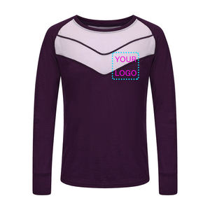 Couleurs assorties Chemise à col ras du cou en <span class=keywords><strong>laine</strong></span> mérinos pour femmes-Couche <span class=keywords><strong>de</strong></span> base respirante pour les voyages <span class=keywords><strong>et</strong></span> un usage quotidien - Product Image 2