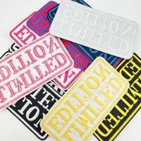 Écussons brodés personnalisés en édition limitée, badges thermocollants pour vêtements, vestes, sacs, prêts à être expédiés