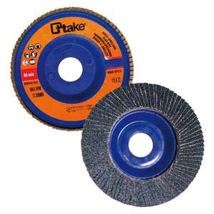 แผ่นขัดแบบ Flap Disc ขนาด 125x22 มม. ความหยาบปานกลาง สำหรับขัดโลหะ - Product Image 1