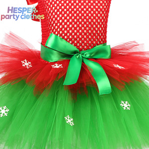 HESPER, Ropa Infantil Más Vendida para Festivales, con Sombrero y Medias, Disfraz de Mamá Noel para Niñas, Vestido de Tutú Navideño para Niños - Product Image 3