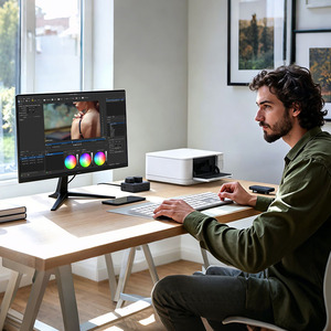 Moniteur de jeu ultra-large Rovesky Factory Direct 27 <span class=keywords><strong>pouces</strong></span> 4K IPS VA Panel 240Hz 1ms Temps de réponse 1500R 120% SRGB Adaptive <span class=keywords><strong>Sync</strong></span> Low - Product Image 5