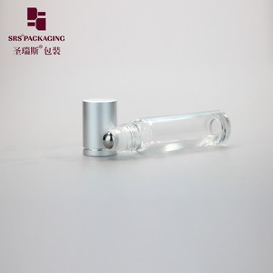 Transparent 10ml clair vide verre rouleau sur boule en métal <span class=keywords><strong>attar</strong></span> bouteille de <span class=keywords><strong>parfum</strong></span> - Product Image 3
