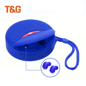 Baru 2 In 1 Earbud Tws Portabel Headphone Mini Speaker Bluetooth Nirkabel dan Earphone Tg808