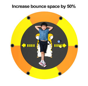 Детская домашняя игровая кровать-батут для малышей, семейный маленький сетчатый батут для прыжков - Product Image 6