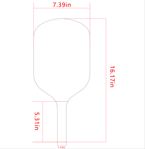 3K sợi carbon pickleball mái chèo | phong cách crbn | đúng bọt PP lõi | Chất lượng cao usapa phê duyệt nhẹ bền | Đào Tạo - Product Image 3