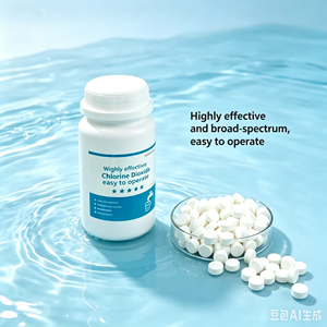 Comprimés effervescents de dioxyde de <span class=keywords><strong>chlore</strong></span> à 10 % pour la purification de l'eau potable, traitement de désinfection de l'eau - Product Image 1