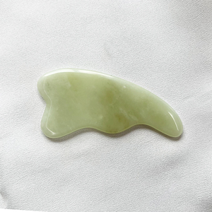 Visage Guasha Pierre 100% Naturel Xiuyan Vert Jade Peigne pour Outil De Levage Du Visage Tête <span class=keywords><strong>Massage</strong></span> Thérapie Soulager La Tension Du Cuir Chevelu - Product Image 5