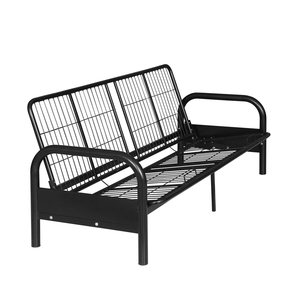 Metal Type <b>Platform</b> <b>Bed</b> King-Full Size Convertible <b>Bed</b> <b>Frame</b> Dormitory Construction Single Tier Coated Pipe Manufacturers Sell - Product Image 1
