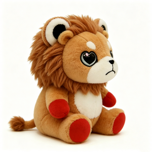Peluche de león personalizado, peluche de león bebé, peluche de león de dibujos animados, muñeco de peluche de animal de safari - Product Image 2