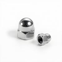 Écrou en acier inoxydable 304, écrou à tête hexagonale DIN1587, écrou à tête bombée M3 M24, écrou décoratif