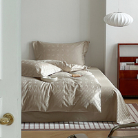 Hôtels, maisons d'hôtes, gîtes, literie en coton jacquard de luxe, ensemble de quatre pièces, draps, housses de couette