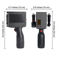 Impresora Manual Portátil Aisomark TIJ de 600dpi con Tinta de Secado Rápido USB, Fecha de Caducidad de 1 Año, Codificación de Códigos QR, Códigos de Barras, Logotipos, Portátil para Flex/Egg