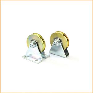 Balançoire réglable à ressort robuste petite roulette porte coulissante roues à rouleaux en acier inoxydable - Product Image 4