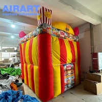 Tente de stand de concession gonflable pour carnaval, très demandée, kiosque gonflable personnalisé pour la vente de pop-corn et de barbe à papa
