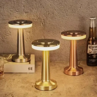 Haute qualité Portable hôtel Restaurant Usb charge bougie décorative contrôle tactile lampe de Table sans fil