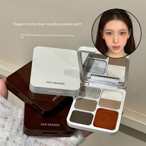พาเลทแต่งหน้าออลอินวันแบบพกพา แบรนด์ของตัวเอง ใหม่เอี่ยม แป้งมิเนอรัลอัดแข็ง <span class=keywords><strong>โทน</strong></span>สีมุ่งมั่น บลัชออน คอนทัวร์ อายแชโดว์ ไฮไลท์เตอร์ - Product Image 4