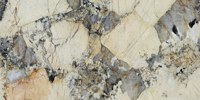 Table à manger au design moderne Pandora, plateau en pierre reconstituée translucide polie imprimée, grande dalle de quartz pour maison contemporaine