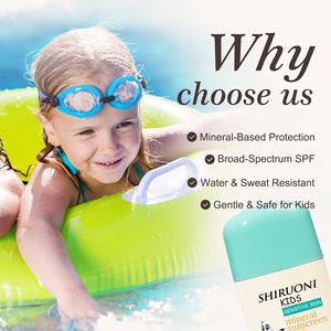Baume solaire minéral bio waterproof en stick <span class=keywords><strong>SPF</strong></span> 50 pour enfants, hydratant et protecteur solaire, marque distributeur - Product Image 2