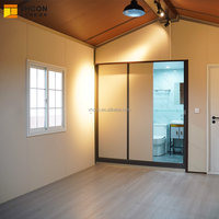 Kits de maisons miniatures pour jardin extérieur, maison préfabriquée modulaire détachable avec toit pointu