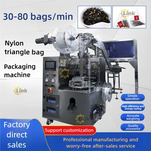 Máquina automática de embalaje de té de bolsas triangulares Máquina de llenado de bolsas de té de nailon Telas no tejidas Máquina de embalaje de bolsas de té - Product Image 2