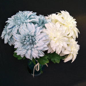 Bouquet de dahlias artificiels Queyiyi, 30 cm-100 cm, multicolores, décoration d'intérieur, arrangement de mariage - Product Image 2